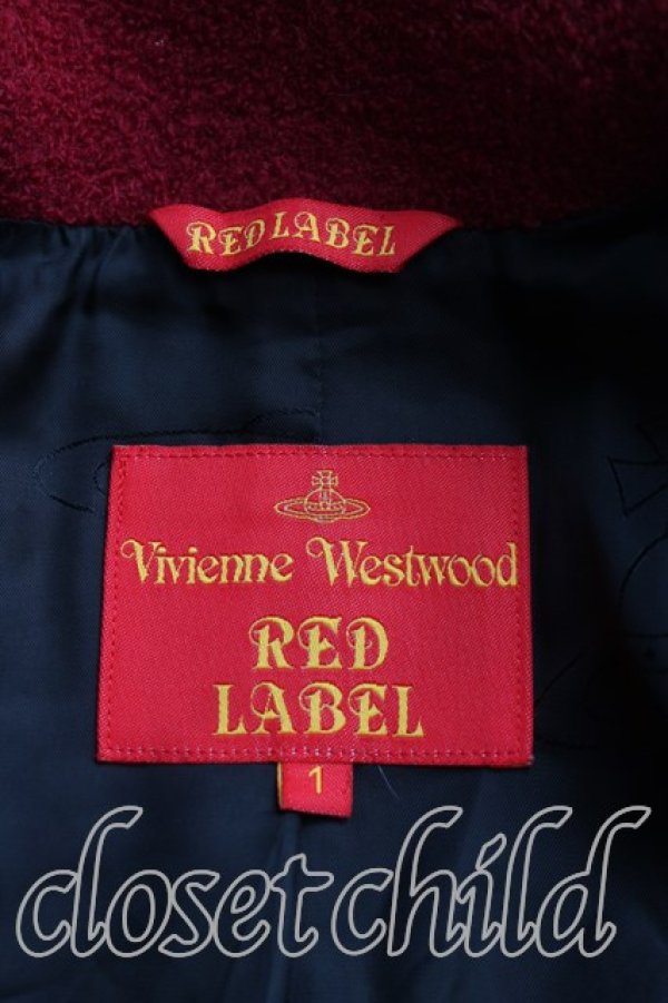 画像3: ヴィヴィアンウエストウッド 中古 / 広襟コート 1（7号相当） 赤  H-26-02-15-020-co-OD-ZH (3)