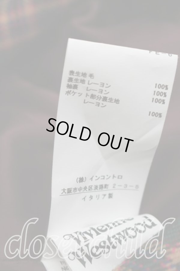 画像5: ヴィヴィアンウエストウッド 中古 / タータンチェックコート 40（9号相当） 緑  H-26-02-15-022-co-OD-ZH (5)