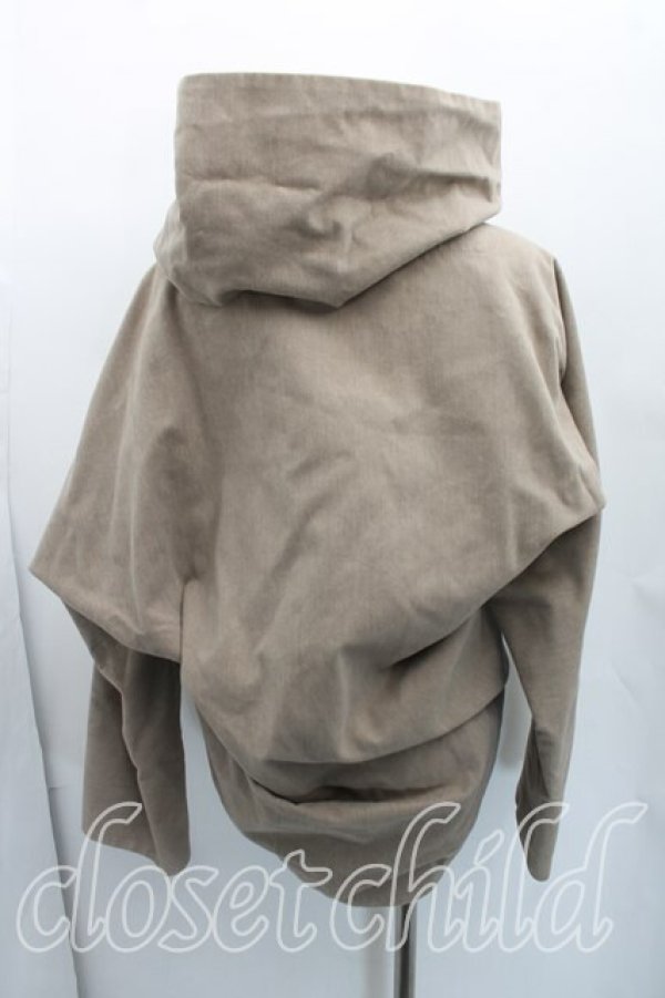 画像2: ヴィヴィアンウエストウッド 中古 / チェック切替変形ブルゾン 3（11号相当） ベージュ  H-26-02-15-023-co-OD-ZH (2)