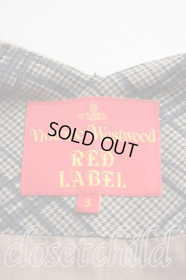 画像3: ヴィヴィアンウエストウッド 中古 / チェック切替変形ブルゾン 3（11号相当） ベージュ  H-26-02-15-023-co-OD-ZH (3)