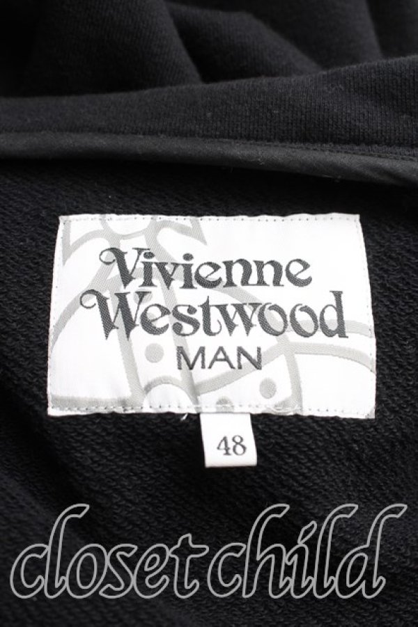 画像3: ヴィヴィアンウエストウッド 中古 / ミントカラースウェットジャケット 48（メンズL相当） 黒  H-26-02-15-003-jc-OD-ZH (3)