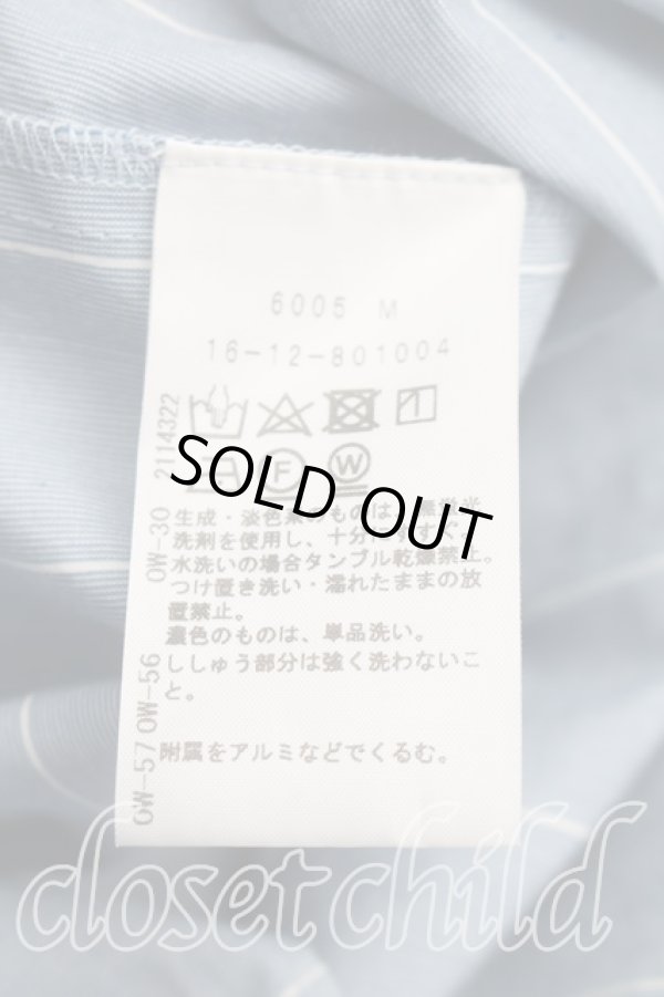 画像4: ヴィヴィアンウエストウッド 中古 / オーブ刺繍変形シャツ 01（7号相当） 青  H-26-02-15-024-pa-OD-ZH (4)