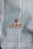 画像6: ヴィヴィアンウエストウッド 中古 / オーブ刺繍変形シャツ 01（7号相当） 青  H-26-02-15-024-pa-OD-ZH (6)