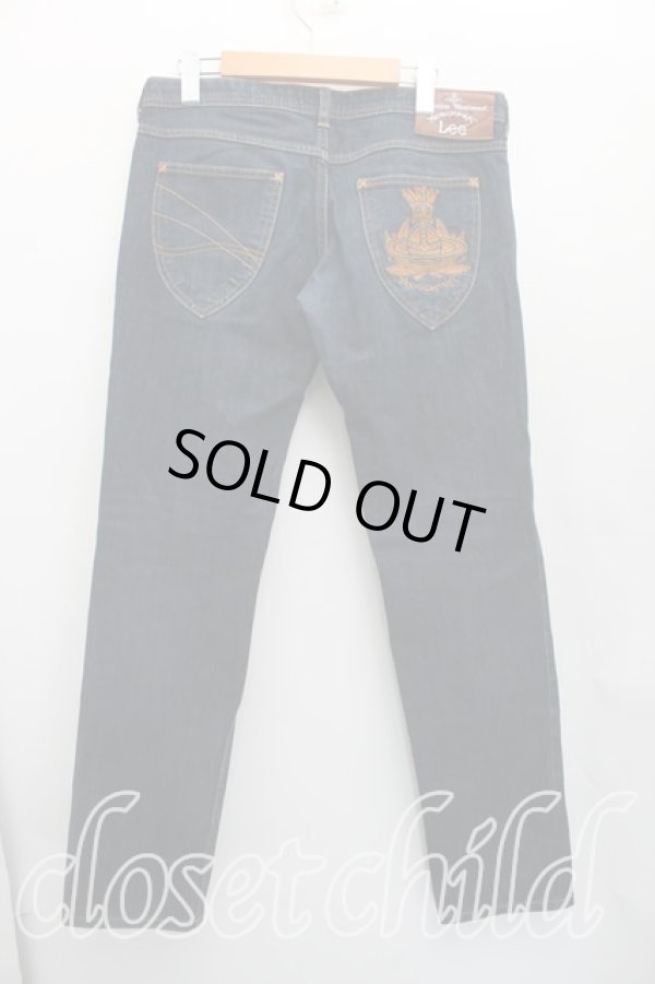 画像2: ヴィヴィアンウエストウッド Anglomania and Lee 中古 / スリムジーン W28 インディゴ  H-26-02-15-027-pa-OD-ZH (2)