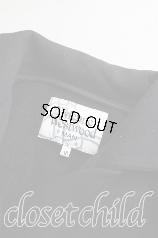 画像5: ヴィヴィアンウエストウッド 中古 / ミントカラースウェットジャケット 48（メンズL相当） 黒  H-26-02-15-003-jc-OD-ZH (5)