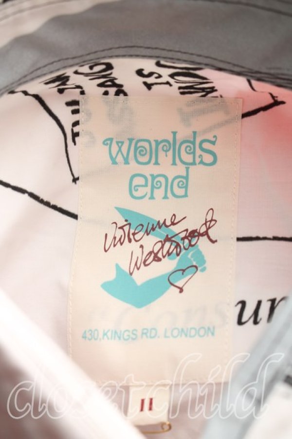 画像3: Worlds End 中古 / GHOST COMPOSITEシャツ II(M相当） 赤  H-26-02-15-032-bl-OD-ZH (3)