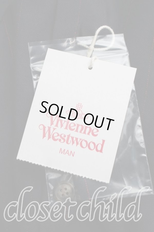 画像5: ヴィヴィアンウエストウッド MAN 中古 / ストライプBIGシャツ FREE 紺  H-26-02-15-033-bl-OD-ZH (5)