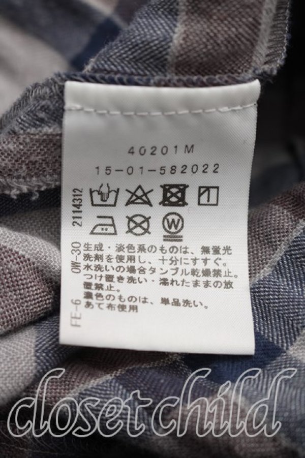 画像4: ANGLOMANIA 中古 / ロゴptタータンチェックワンピース 38（M相当） 灰  H-26-02-15-040-bl-OD-ZH (4)