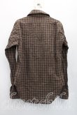 画像2: ヴィヴィアンウエストウッド MAN 中古 / チェックアシメシャツ 44（メンズS相当） 茶  H-26-02-15-041-bl-OD-ZH (2)
