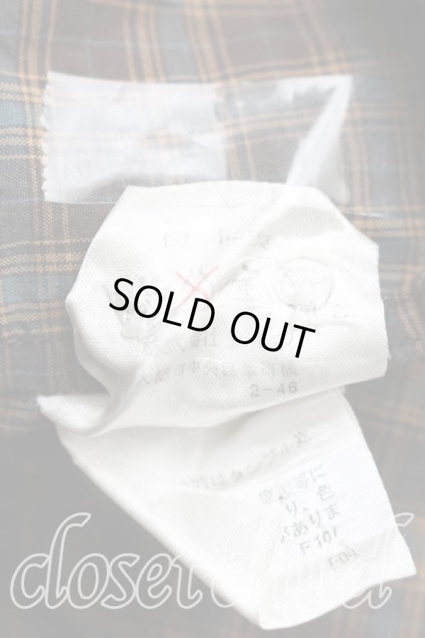 画像5: ヴィヴィアンウエストウッド MAN 中古 / チェックアシメシャツ 44（メンズS相当） 茶  H-26-02-15-041-bl-OD-ZH (5)