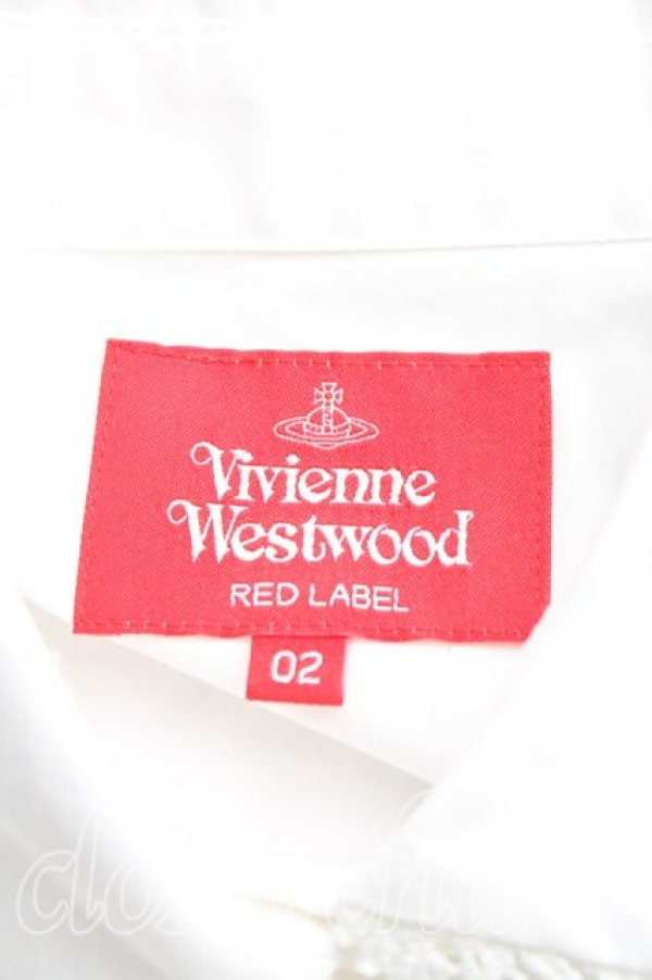 画像3: ヴィヴィアンウエストウッド 中古 / レースカラーシャツ 02（9号相当） 白  H-26-02-15-042-bl-OD-ZH (3)