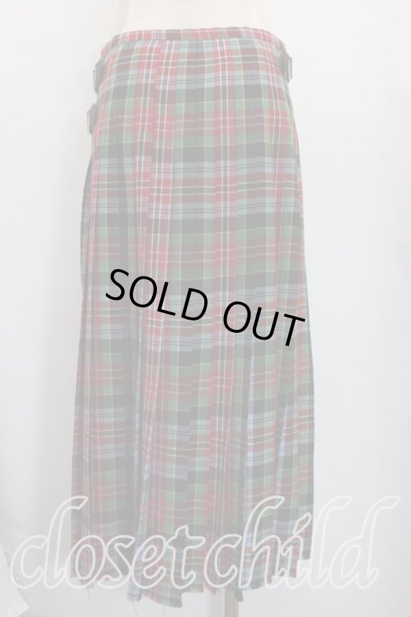 画像2: ヴィヴィアンウエストウッド 中古 / タータンチェックキルトスカート 00（ワンサイズ） 赤  H-26-02-15-050-sk-OD-ZH (2)