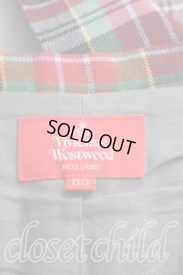 画像3: ヴィヴィアンウエストウッド 中古 / タータンチェックキルトスカート 00（ワンサイズ） 赤  H-26-02-15-050-sk-OD-ZH (3)