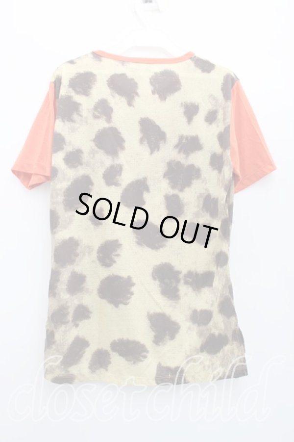 画像2: ヴィヴィアンウエストウッド 中古 / LET IT ROCKレオパードTシャツ 44（メンズS相当） 黄色  H-26-02-15-052-ts-OD-ZH (2)