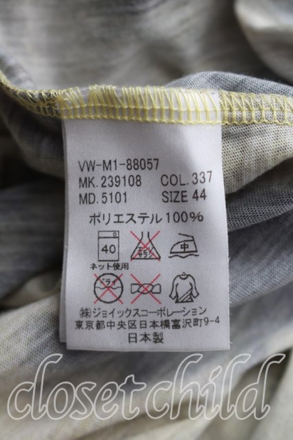 画像4: ヴィヴィアンウエストウッド 中古 / LET IT ROCKレオパードTシャツ 44（メンズS相当） 黄色  H-26-02-15-052-ts-OD-ZH (4)