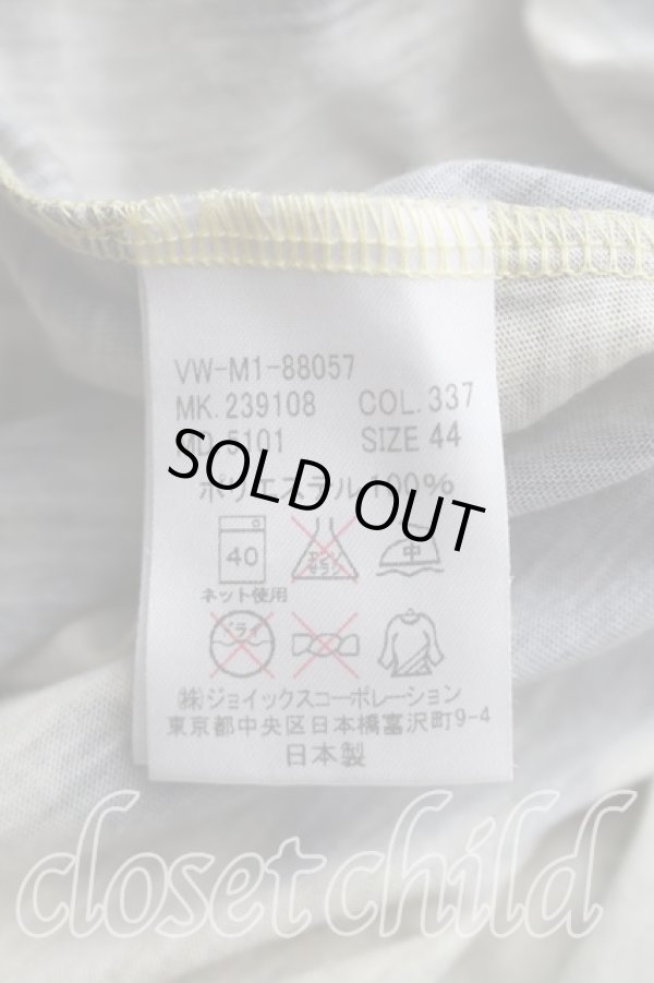 画像4: ヴィヴィアンウエストウッド 中古 / LET IT ROCKレオパードTシャツ 44（メンズS相当） 黄色  H-26-02-15-052-ts-OD-ZH (4)