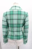 画像2: ヴィヴィアンウエストウッド 中古 / タータンチェックジャケット 02（9号相当) 緑  H-26-02-15-006-jc-OD-ZH (2)