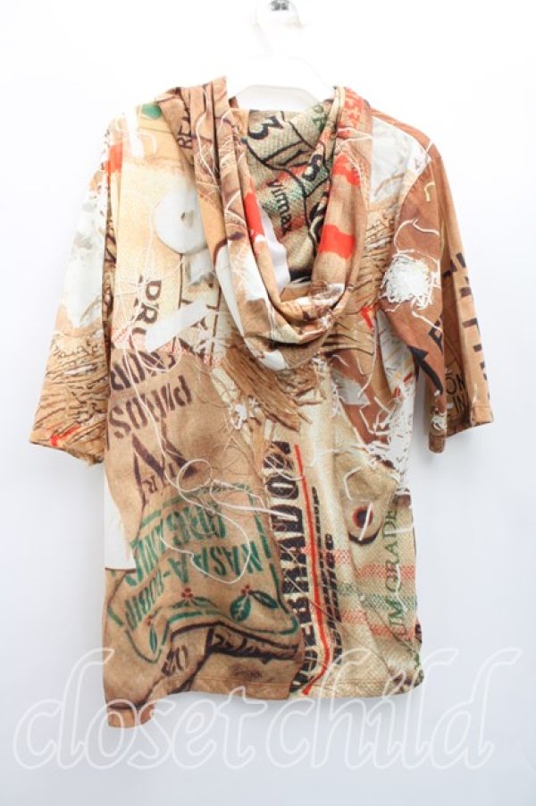 画像2: ヴィヴィアンウエストウッド MAN 中古 / ラビッシュ半袖パーカー 44（メンズS相当） ベージュ  H-26-02-15-055-to-OD-ZH (2)