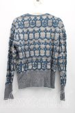 画像2: ヴィヴィアンウエストウッド 中古 / チェーンオーブカーディガン 3（11号相当） 灰ｘ青  H-26-02-15-057-to-OD-ZH (2)