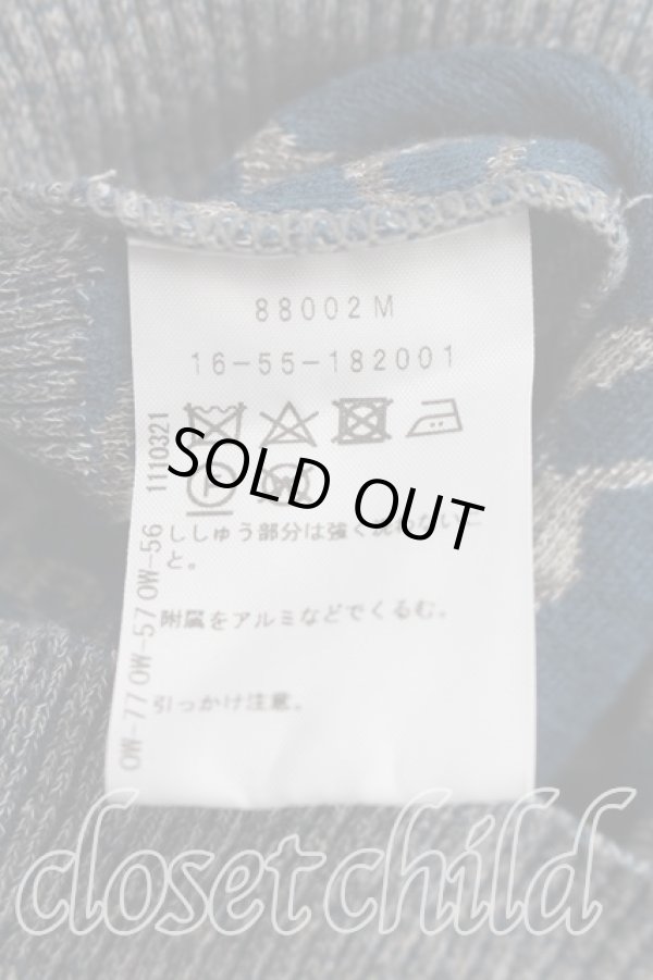 画像4: ヴィヴィアンウエストウッド 中古 / チェーンオーブカーディガン 3（11号相当） 灰ｘ青  H-26-02-15-057-to-OD-ZH (4)