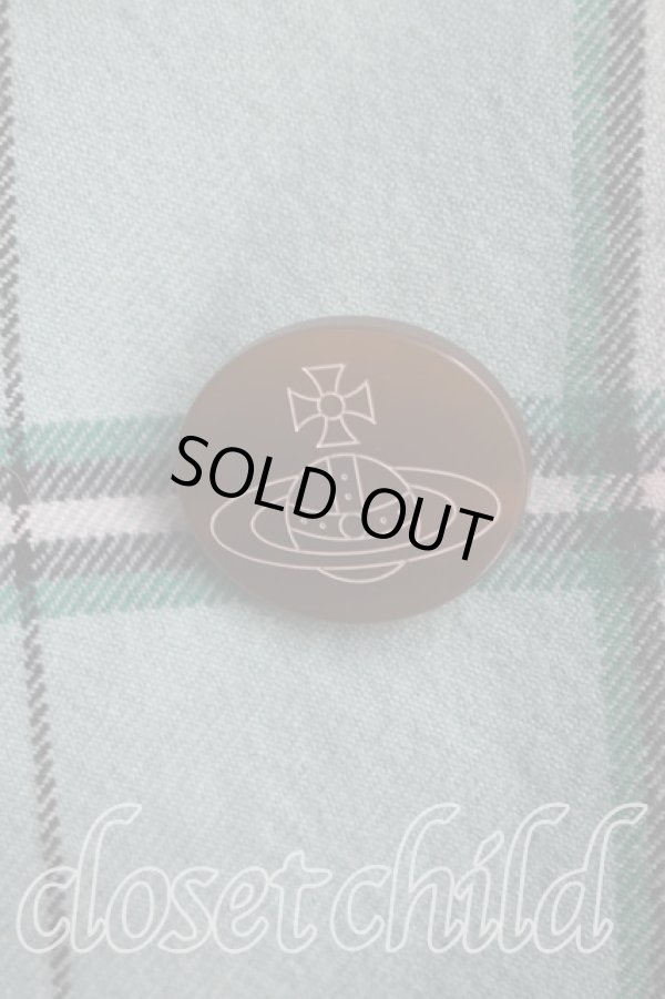 画像6: ヴィヴィアンウエストウッド 中古 / タータンチェックジャケット 02（9号相当) 緑  H-26-02-15-006-jc-OD-ZH (6)