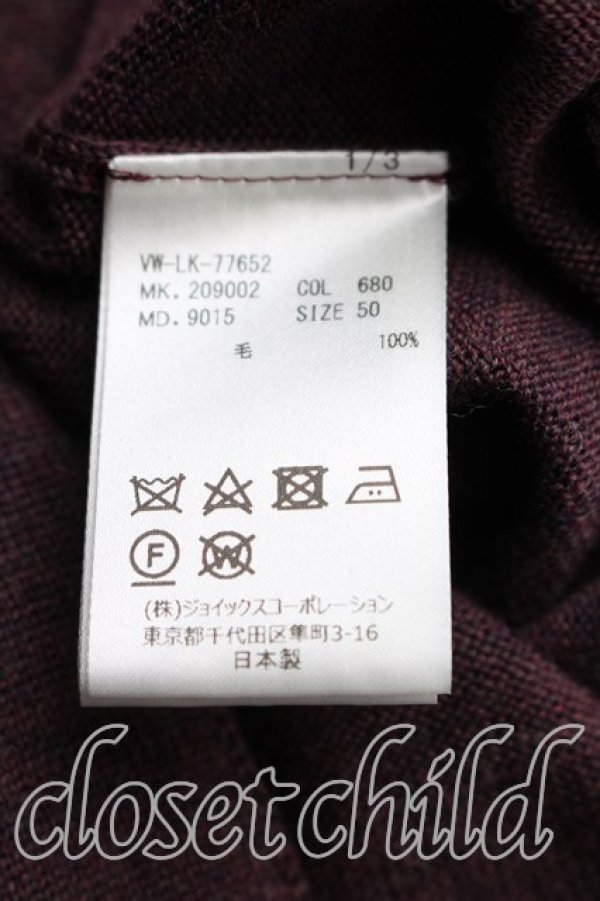画像4: ヴィヴィアンウエストウッド 中古 / オーブ刺繍ロングカーディガン 50（メンズXL相当） ボルドー  H-26-02-15-063-to-OD-ZH (4)