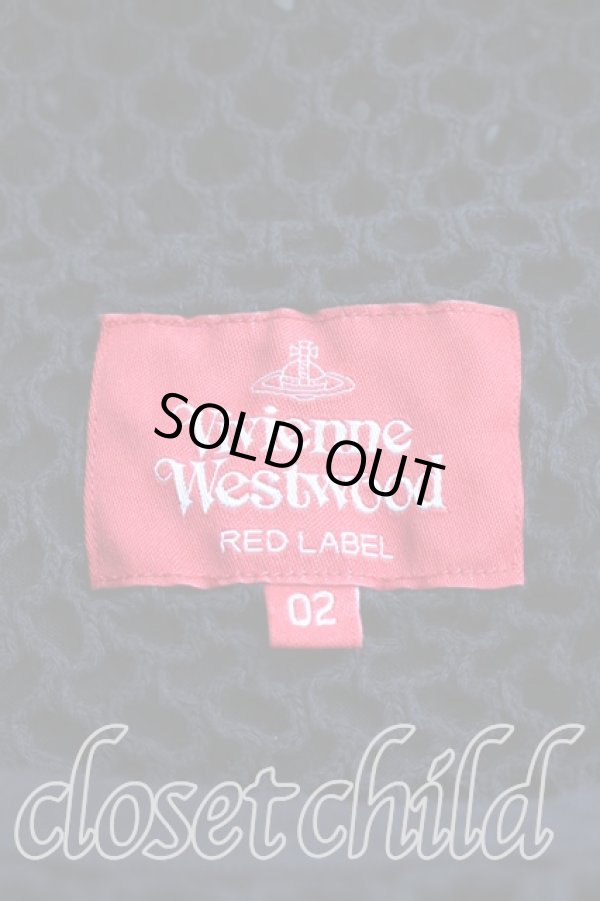 画像3: ヴィヴィアンウエストウッド 中古 / ラインオーブ刺繍メッシュカットソー 02（9号相当） 黒  H-26-02-15-064-to-OD-ZH (3)