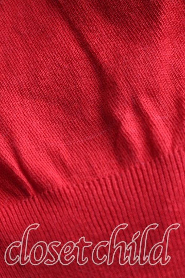 画像6: ヴィヴィアンウエストウッド 中古 / カラーオーブ刺繍サマーニット S 赤  H-26-02-15-067-to-OD-ZH (6)