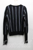 画像2: ヴィヴィアンウエストウッド 中古 / ワッペンストライプニット 44（メンズS相当） 黒  H-26-02-15-073-to-OD-ZH (2)