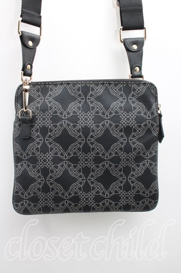 画像2: ヴィヴィアンウエストウッド 中古 / ロゴマニアショルダーバッグ  黒  H-26-02-15-074-ba-OD-ZH (2)