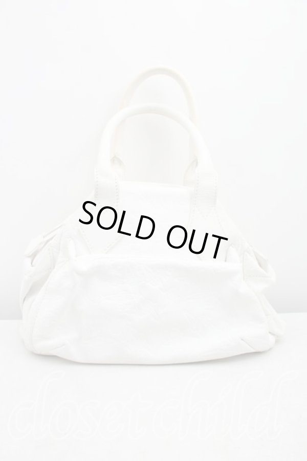 画像2: ヴィヴィアンウエストウッド 中古 / グラフティオーブハンドバッグ  白  H-26-02-15-078-ba-OD-ZH (2)