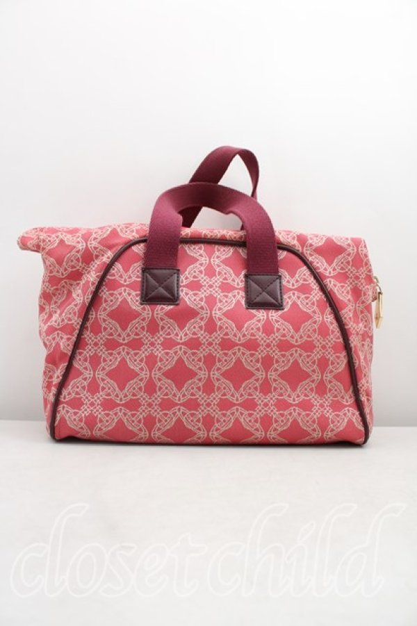 画像2: ヴィヴィアンウエストウッド 中古 / ロゴマニアハンドバッグ  ピンク  H-26-02-15-083-ba-OD-ZH (2)