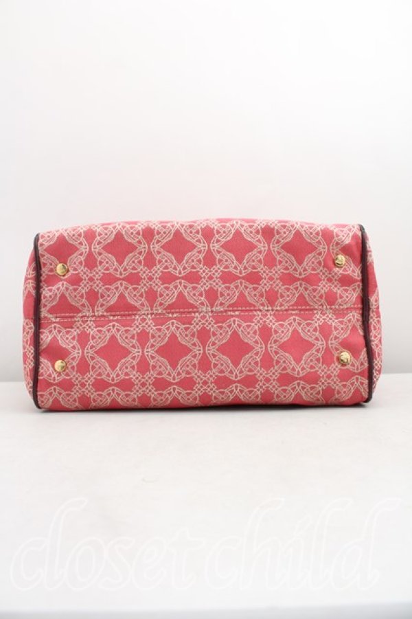 画像3: ヴィヴィアンウエストウッド 中古 / ロゴマニアハンドバッグ  ピンク  H-26-02-15-083-ba-OD-ZH (3)