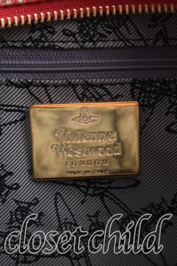 画像4: ヴィヴィアンウエストウッド 中古 / ロゴマニアハンドバッグ  ピンク  H-26-02-15-083-ba-OD-ZH (4)