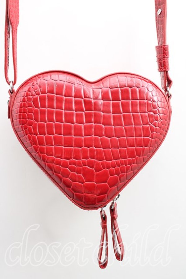 画像2: ヴィヴィアンウエストウッド 中古 / ハートクロスボディバッグ  赤  H-26-02-15-084-ba-OD-ZH (2)