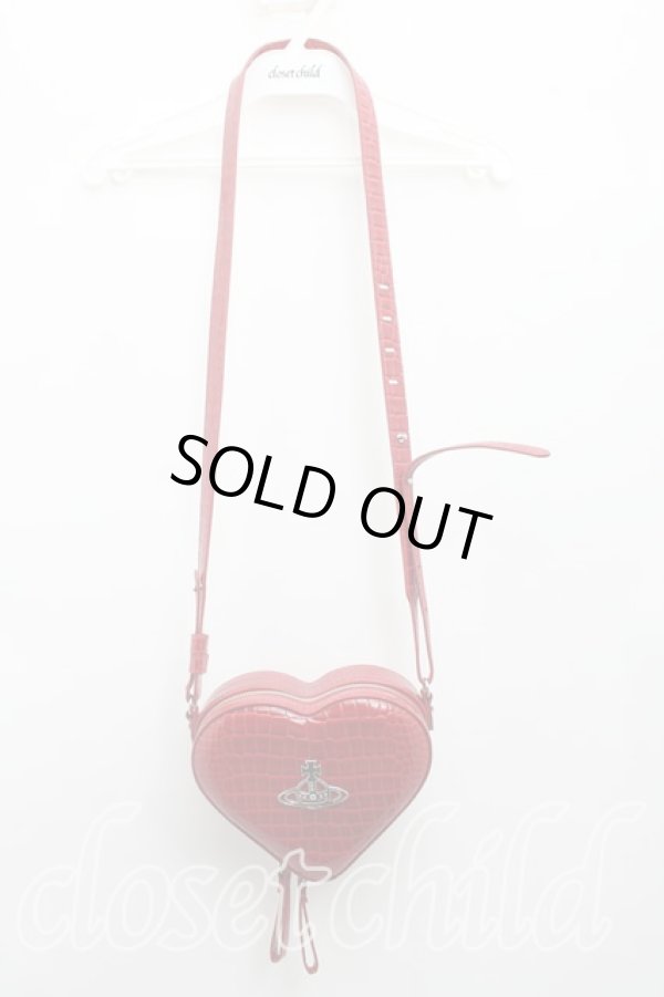 画像3: ヴィヴィアンウエストウッド 中古 / ハートクロスボディバッグ  赤  H-26-02-15-084-ba-OD-ZH (3)