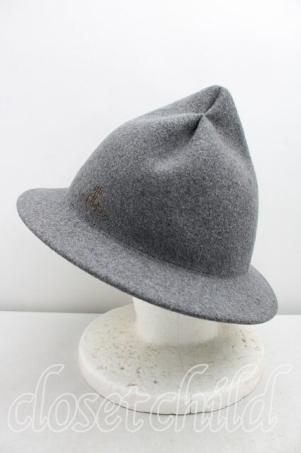 画像2: ヴィヴィアンウエストウッド 中古 / マウンテンハット  灰  H-26-02-15-085-ha-OD-ZH (2)