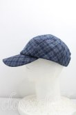 画像2: ヴィヴィアンウエストウッド 中古 / ツイードラインオーブキャップ  青  H-26-02-15-088-ha-OD-ZH (2)