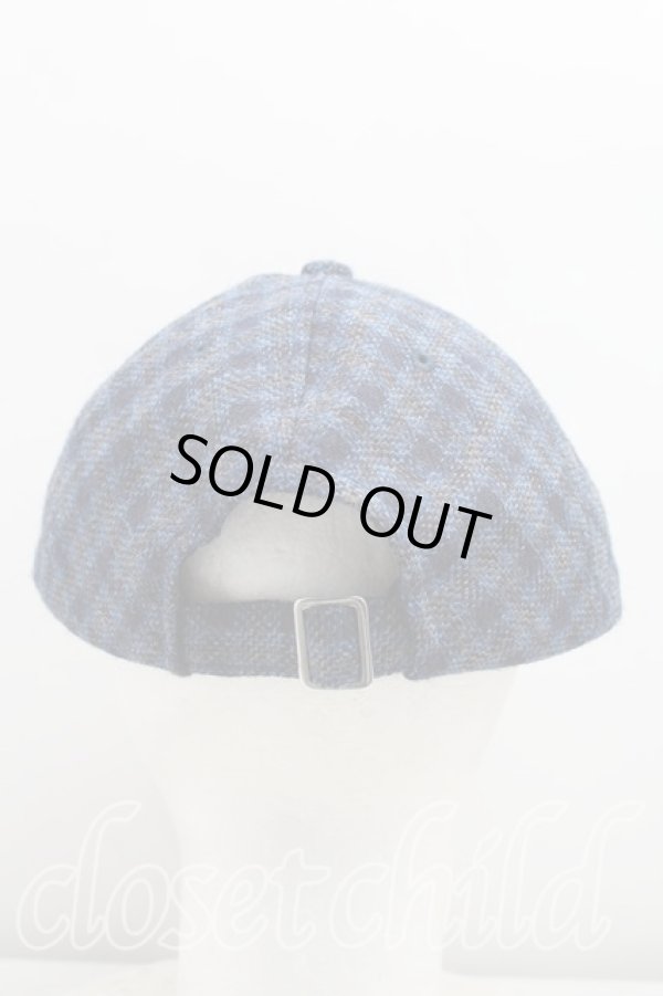 画像3: ヴィヴィアンウエストウッド 中古 / ツイードラインオーブキャップ  青  H-26-02-15-088-ha-OD-ZH (3)