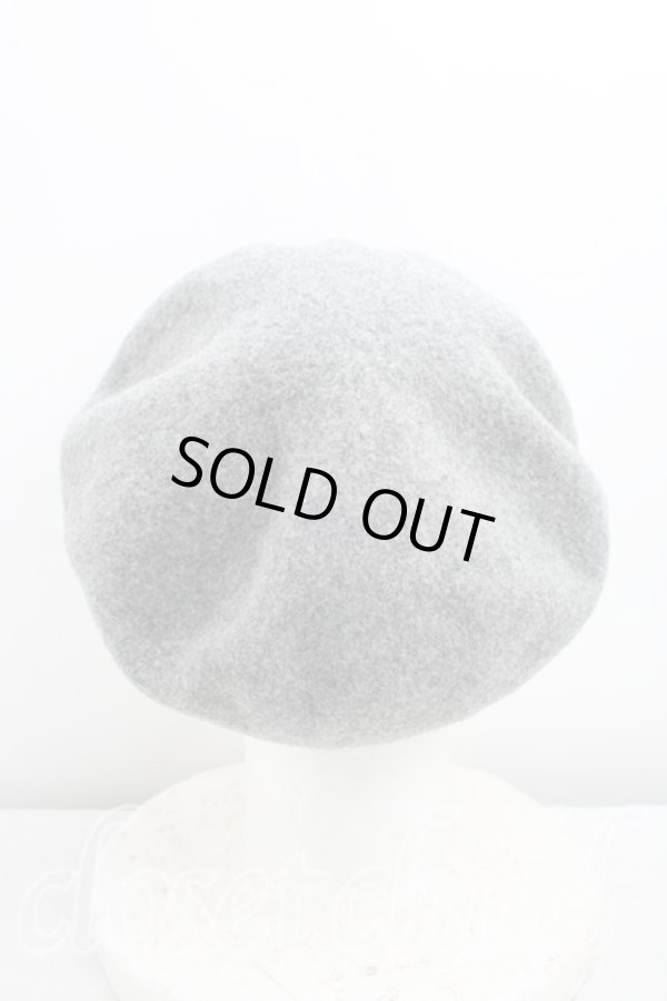 画像3: ヴィヴィアンウエストウッド 中古 / グラフティオーブ刺繍ベレー  灰  H-26-02-15-091-ha-OD-ZH (3)