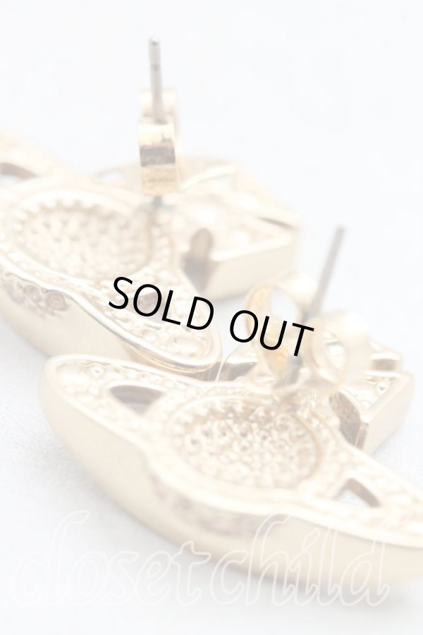 画像4: ヴィヴィアンウエストウッド 中古 / バスレリーフピアス  ゴールド  H-26-02-15-094-er-OD-ZH (4)