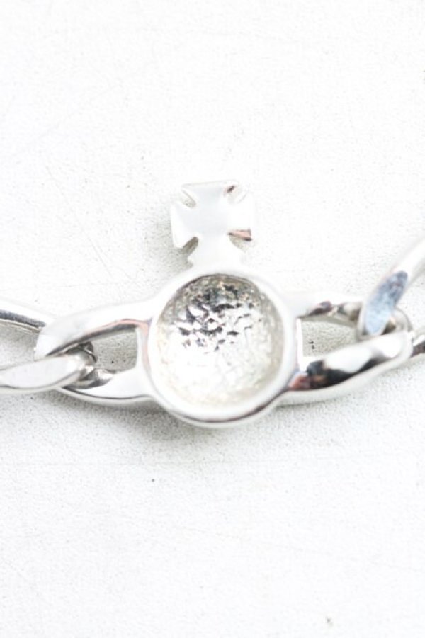 画像2: ヴィヴィアンウエストウッド 中古 / エナメルオーブブレスレット  シルバー  H-26-02-15-098-ac-OD-ZH (2)