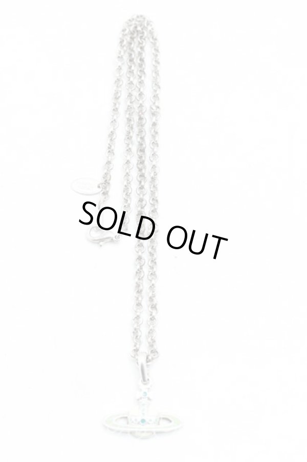 画像3: ヴィヴィアンウエストウッド 中古 / エナメルオーブネックレス  シルバー  H-26-02-15-104-nl-OD-ZH (3)