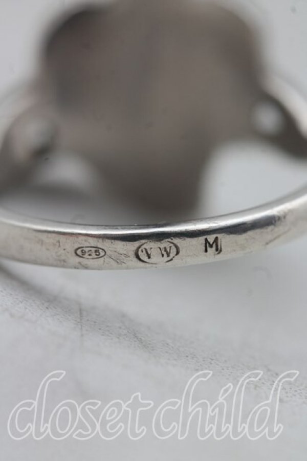 画像4: ヴィヴィアンウエストウッド 中古 / ディアマンテハートリング M(14号相当） シルバー  H-26-02-15-107-rg-OD-ZH (4)