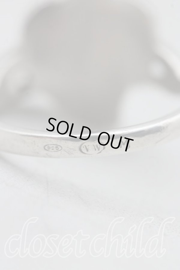 画像4: ヴィヴィアンウエストウッド 中古 / ディアマンテハートリング M(14号相当） シルバー  H-26-02-15-107-rg-OD-ZH (4)