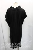 画像2: ヴィヴィアンウエストウッド 中古 / 単色オーブ刺繍ギャザーカットソーワンピ 2（9号相当） 黒  H-26-02-15-011-op-OD-ZH (2)