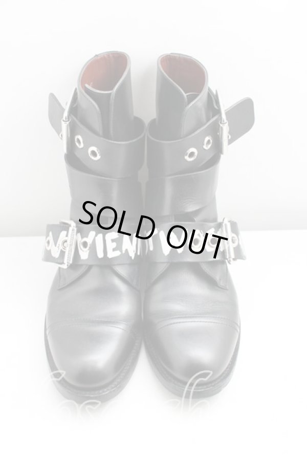 画像2: ヴィヴィアンウエストウッド 中古 / ALEXブーツ 37（23.5cm相当） 黒  H-26-02-15-110-sh-OD-ZH (2)