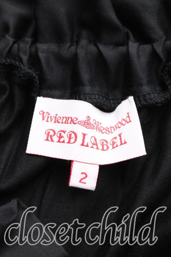 画像3: ヴィヴィアンウエストウッド 中古 / 単色オーブ刺繍ギャザーカットソーワンピ 2（9号相当） 黒  H-26-02-15-011-op-OD-ZH (3)