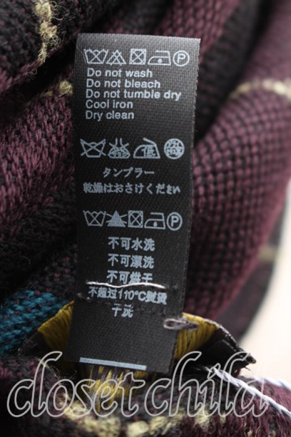 画像3: ヴィヴィアンウエストウッド MAN 中古 / タータンチェックストール  茶  H-26-02-15-119-gd-OD-ZH (3)