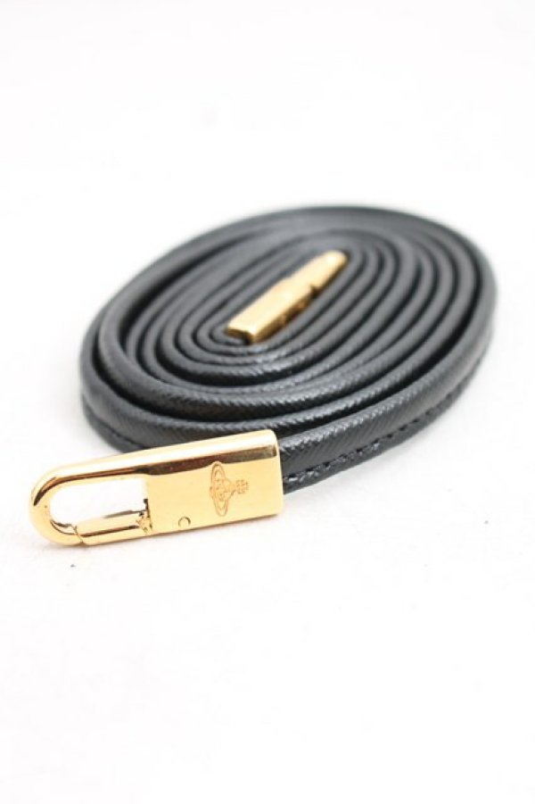 画像5: ヴィヴィアンウエストウッド 中古 / サフィアーノモバイルポーチ  黒  H-26-02-15-128-gd-OD-ZH (5)